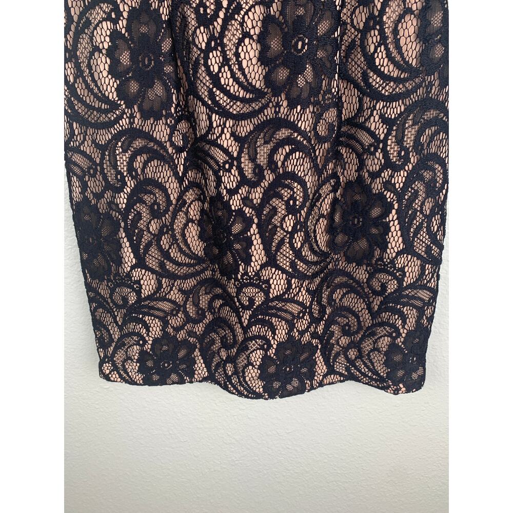 Dolce Vita Abrianna Stretch Floral Lace Mini Dress Womens XS Noir Black Short - Picture 8 of 13